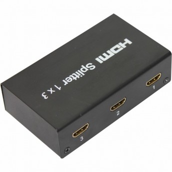 Делитель REXANT на 3 гнезда HDMI, металл