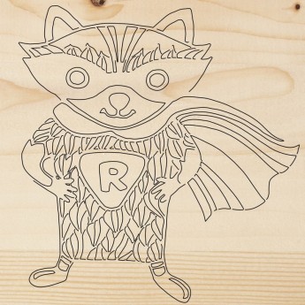 Доска для выжигания REXANT СУПЕРГЕРОЙ ЕНОТ 150х150 мм Доска для выжигания REXANT СУПЕРГЕРОЙ ЕНОТ 150х150 мм