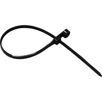 Хомут-стяжка нейлоновая REXANT под винт 200x4,3мм, черная (100 шт/уп) Хомут-стяжка нейлоновая REXANT под винт 200x4,3мм, черная (100 шт/уп)