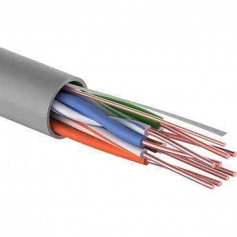 Кабель витая пара REXANT LIGHT U/UTP, CAT 5e, ZH нг(А)-HF, 4PR, 24AWG, INDOOR, SOLID, серый, 305 м Кабель витая пара REXANT LIGHT U/UTP, CAT 5e, ZH нг(А)-HF, 4PR, 24AWG, INDOOR, SOLID, серый, 305 м