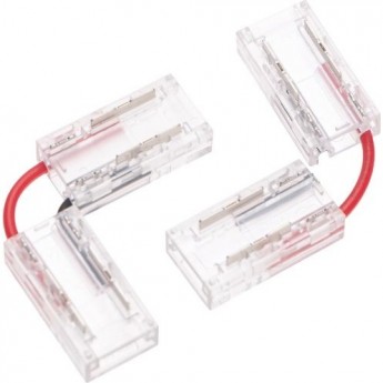 Коннектор REXANT L-образный гибкий для одноцветной светодиодной ленты COB 8мм Коннектор REXANT L-образный гибкий для одноцветной светодиодной ленты COB 8мм