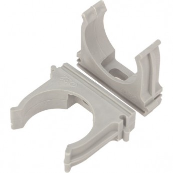 Крепеж-клипса REXANT 32 мм для труб серая, 100 шт.