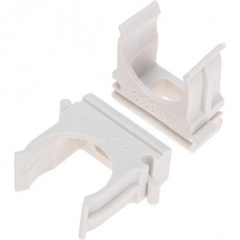 Крепёж-клипса REXANT для труб ø20 мм, белая (100 шт/уп) Крепёж-клипса REXANT для труб ø20 мм, белая (100 шт/уп)