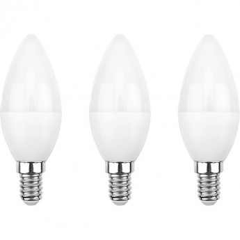 Лампа светодиодная REXANT CN 7.5 Вт E14 4000 K, 3 шт. Лампа светодиодная REXANT CN 7.5 Вт E14 4000 K, 3 шт.