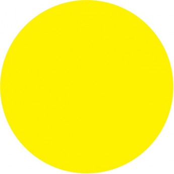 Наклейка информационный знак REXANT ЖЕЛТЫЙ КРУГ 150 мм