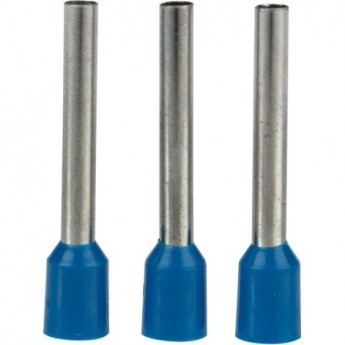 Наконечник штыревой REXANT втулочный изолированный F-18 мм 2.5 мм² (НШВи 2.5-18) синий Наконечник штыревой REXANT втулочный изолированный F-18 мм 2.5 мм² (НШВи 2.5-18) синий