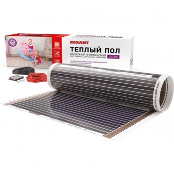 Пленочный теплый пол REXANT ULTRA RXM 220, площадь 2.5 м², 0.5х5 м, 550 Вт