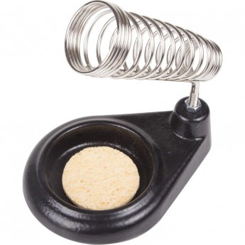 Подставка под паяльник REXANT, чугун, ниша круглая, губка