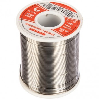 Припой с канифолью REXANT, 500г, Ø1 мм, (олово 60%, свинец 40%), катушка Припой с канифолью REXANT, 500г, Ø1 мм, (олово 60%, свинец 40%), катушка