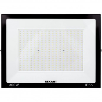 Прожектор светодиодный REXANT СДО 300Вт 2400Лм 6500К холодный свет чёрный корпус Прожектор светодиодный REXANT СДО 300Вт 2400Лм 6500К холодный свет чёрный корпус