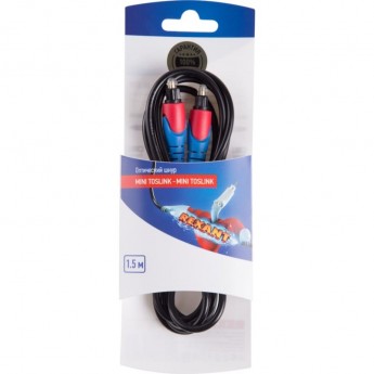 Шнур оптический REXANT Toslink 1,5м Шнур оптический REXANT Toslink 1,5м