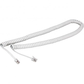 Шнур телефонный REXANT витой трубочный RJ-10(4P-4C) 2 м белый Шнур телефонный REXANT витой трубочный RJ-10(4P-4C) 2 м белый