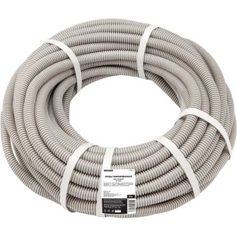 Труба гофрированная REXANT из ПВХ с зондом, ø 20 мм (бухта 25 м/уп.)