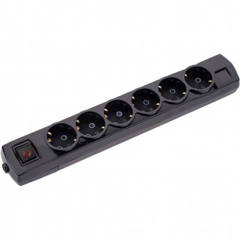 Удлинитель REXANT PREMIUM 6 гнезд, 3м, 3х1,5мм², с/з, с выключателем, черный Удлинитель REXANT PREMIUM 6 гнезд, 3м, 3х1,5мм², с/з, с выключателем, черный